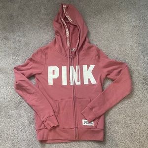 PINK Zip Up Sweatshirt